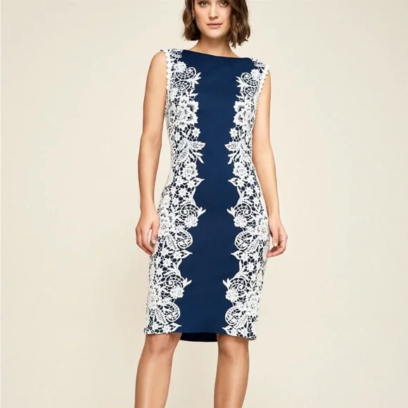 Tadashi Shoji | Dresses | Tadashi Shoji Cocktail Dress Navy White